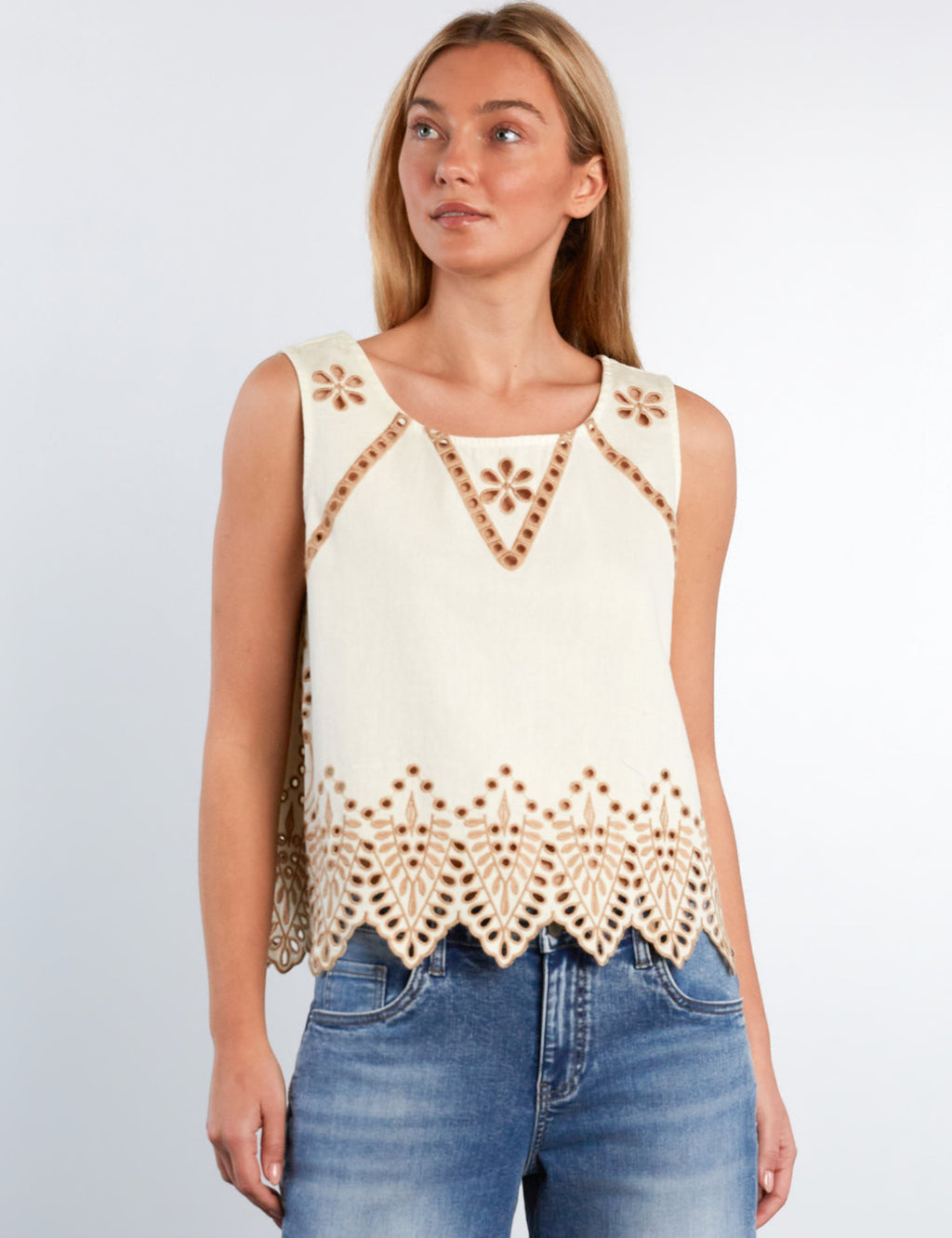 Alison Eyelet Top