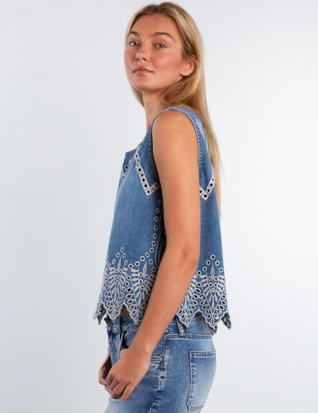 Alison Eyelet Top