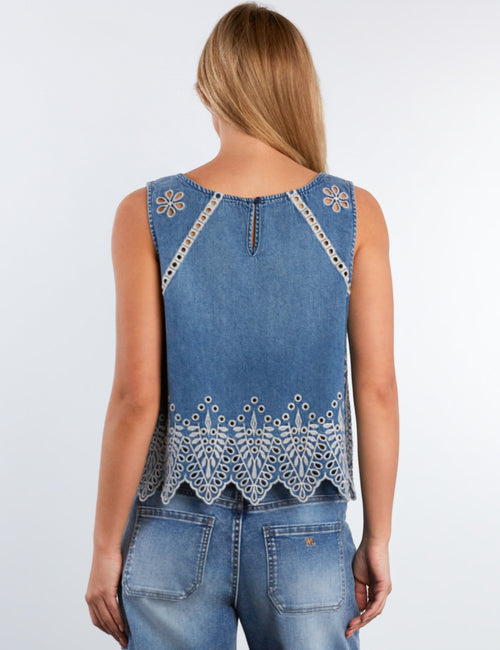 Alison Eyelet Top