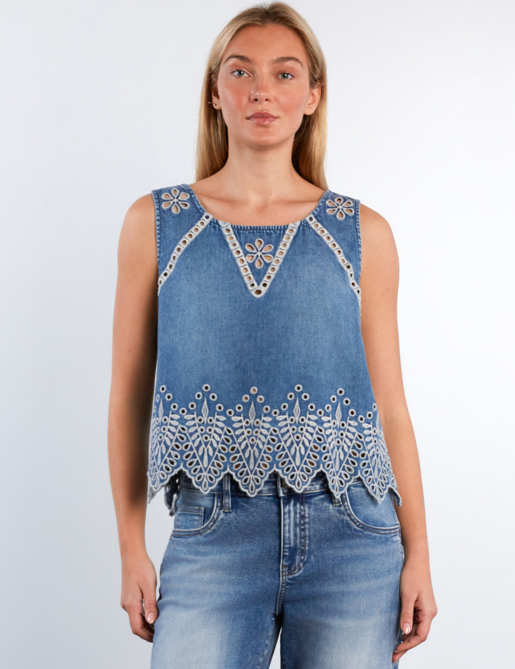Alison Eyelet Top